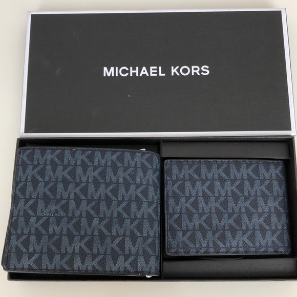 MICHAEL KORS MENS GIFTING BILLFOLD 3 IN 1 WALLET BOX ST ADMIRAL BLUE - Picture 4 of 5